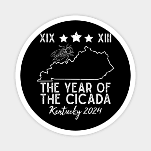 Great Cicada The Year Of Cicada 2024 XIX XIII USA Kentucky Magnet